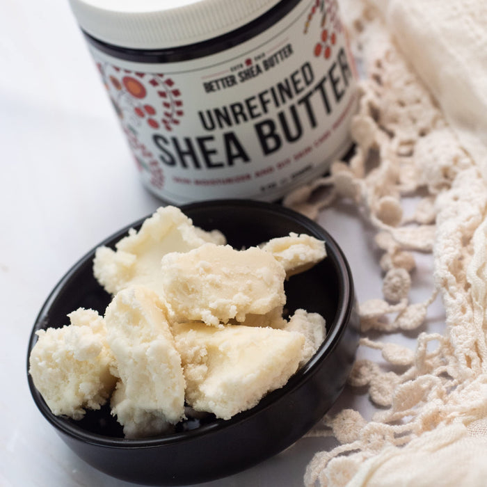 Better Shea Butter Raw Shea Butter - 100% Pure African Unrefined Shea Butter for Hair - Skin Moisturizer for Face, Body and for Soap Making Base and DIY Whipped Lotion, Oil and Lip Balm - 8 oz JarGET 20% OFF STOREWIDE!