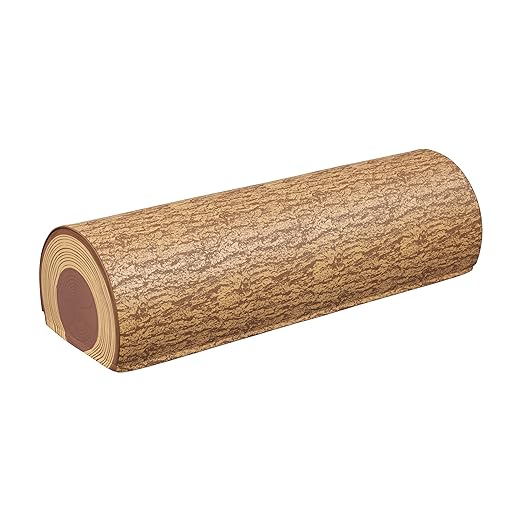 ECR4Kids SoftZone Tree Log Full Bench, 12in, Flexible Seating, Chocolate