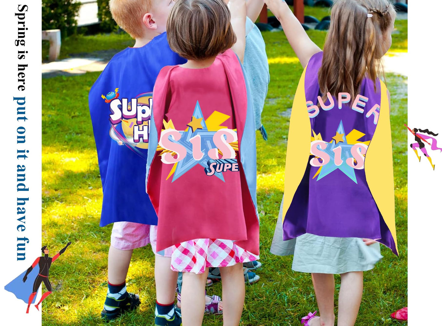 Shireake Baby Super Hero Capes Kids Halloween Party Superhero Costumes,Superhero Capes for kids with Mask Birthday Gifts
