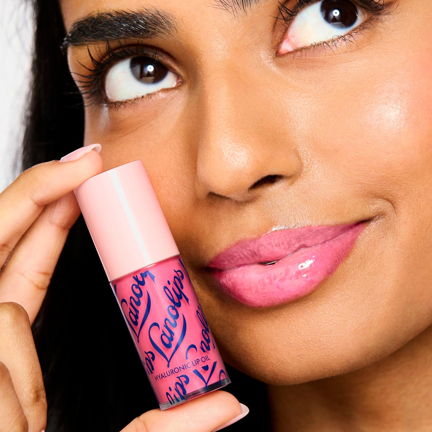 Lanolips Hydrating Lip Oil - Plumping Lip Gloss Infused with Lanolin Oil, Hyaluronic Acid & Vitamin E - Non-Sticky, Glossy Finis