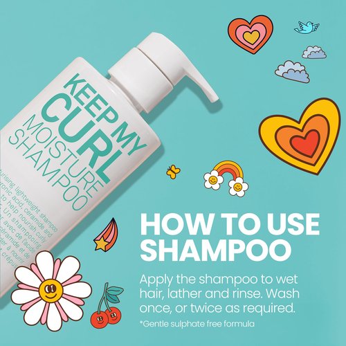 ELEVEN AUSTRALIA Keep My Curl Moisture Shampoo for Women & Men - Anti Frizz Shampoo for Curly, Wavy, or Coily Hair, Moisturizing Hair Care, Hydrating & Smoothing, Gentle Cleansing Formula - 32.5 fl oz