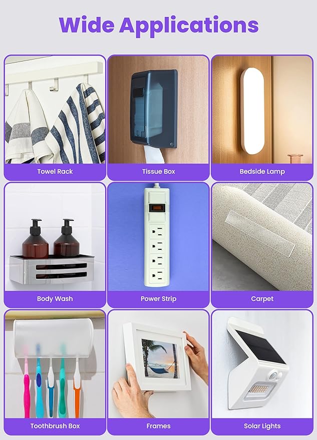 Upgraded Double Sided Tape Heavy Duty,Extra Large Nano Double Sided Adhesive Mounting Tape,Clear & Tough Sticky Poster Wall Tape ,1.18 x 120 In,Multipurpose Tape Picture Hanging Strips for Home Office