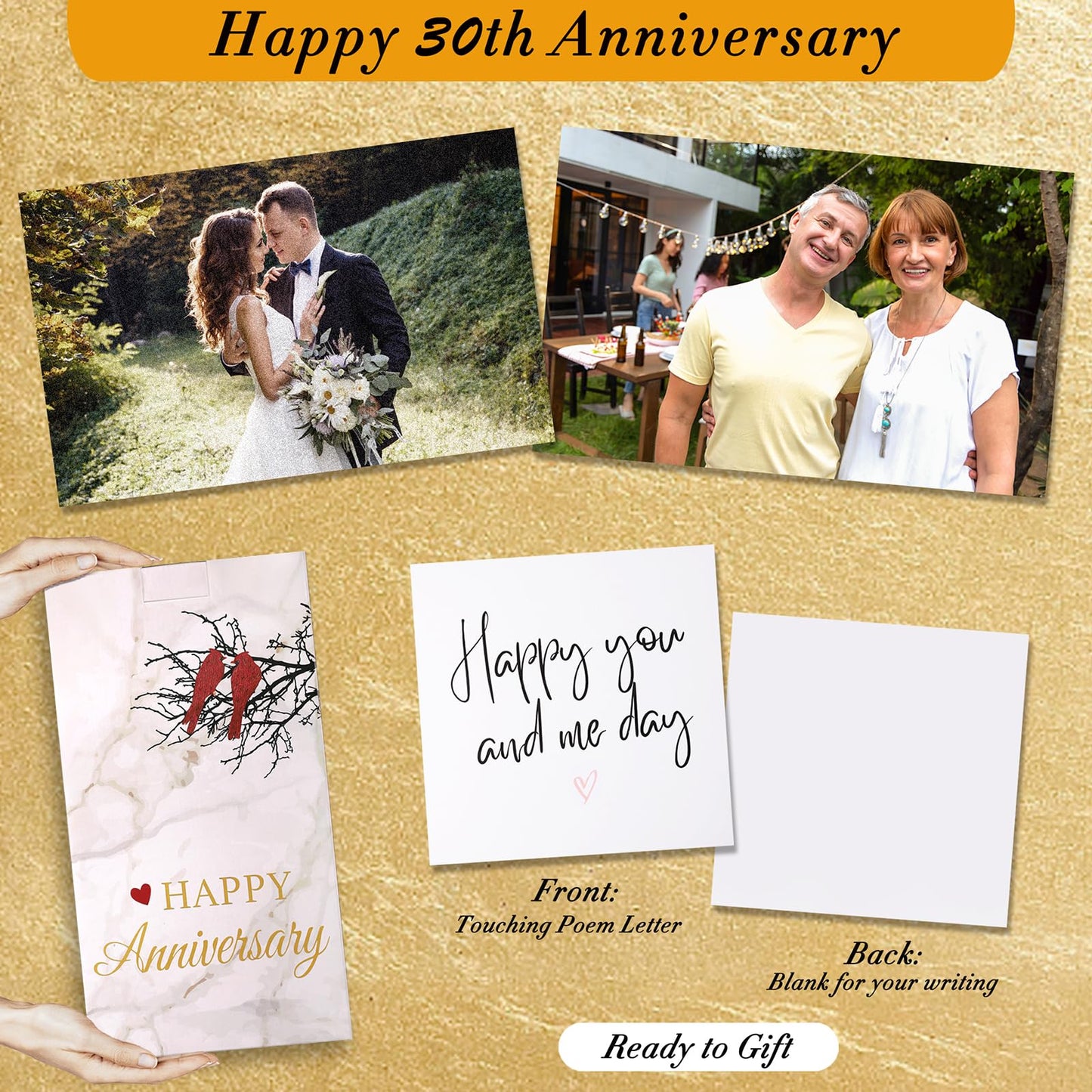 liantudy 30th Wedding Anniversary Lantern,30th Anniversary Wedding Gifts for Couple Parents Husband Wife，30 Year Pearl for Her Him,Unique 30th Anniversary Wedding Gift Ideas LOVE..