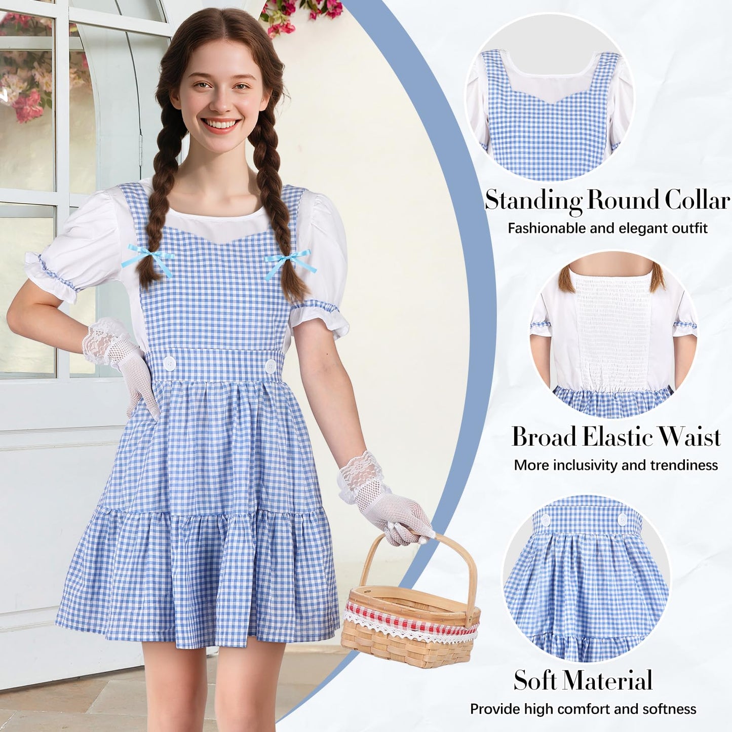 Loscola Halloween Costumes for Women, Book Storybook Character Costumes for Women, Girls Halloween Costume Adult Woman Outfit