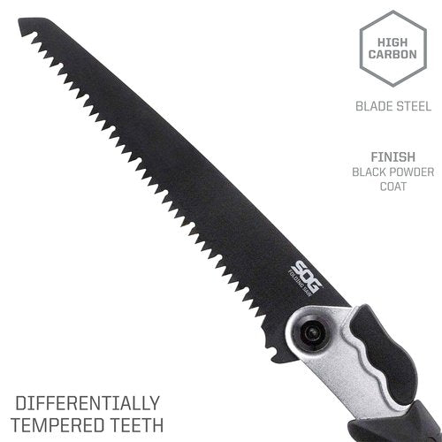 SOG FastHawk- Lighter, Faster, Agile Throwing Hatchet, Versatile Survival Tactical Axe & Folding Saw - Wood Saw, Hand Saw, Pruning Saw and Camping Saw