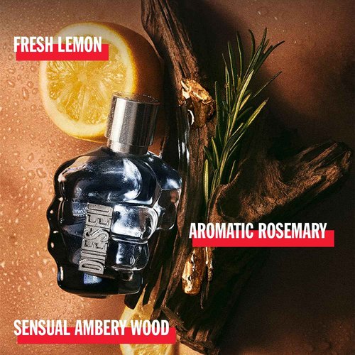 Diesel Only The Brave Eau De Toilette Spray Cologne for Men, 6.7 Ounce