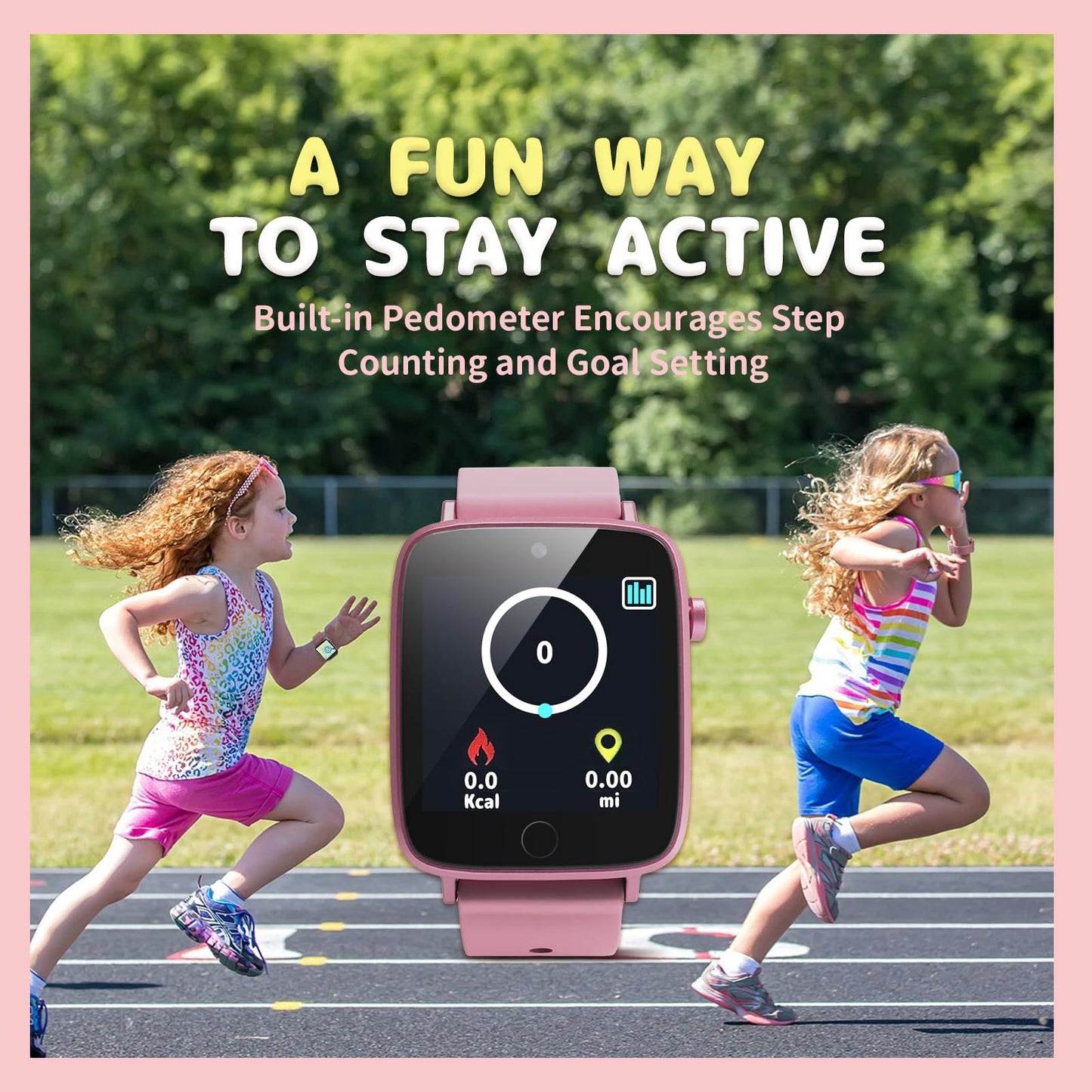 Kids Watches for Girls Toys Age 4-12, ZUODUN Smart Watch for Kids with Camera, 26 Puzzle Games, Alarm Clock, Pedometer, Audiobook, Learn Card, Toddler Watch Birthday Gift for 8 9 10 Year Old Girl