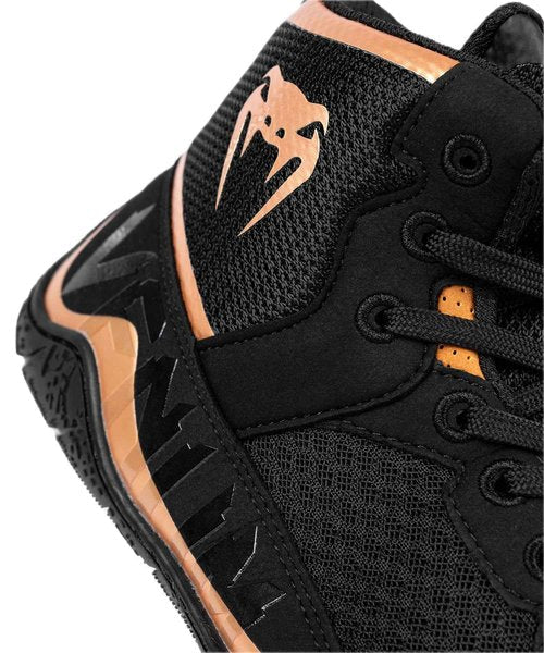 Venum Men's Women's Wrestling Boxing Elite Shoe - Black/Bronze