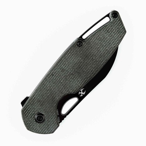 KANSEPT Model 6 Pocket Knives EDC Camping 3.1'' 154CM Material Pocket with Green Micarta Handle Everyday Carry T1022A2