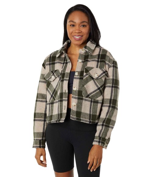 [BLANKNYC] womens Cropped Shacket, Perfect Timing, Small US