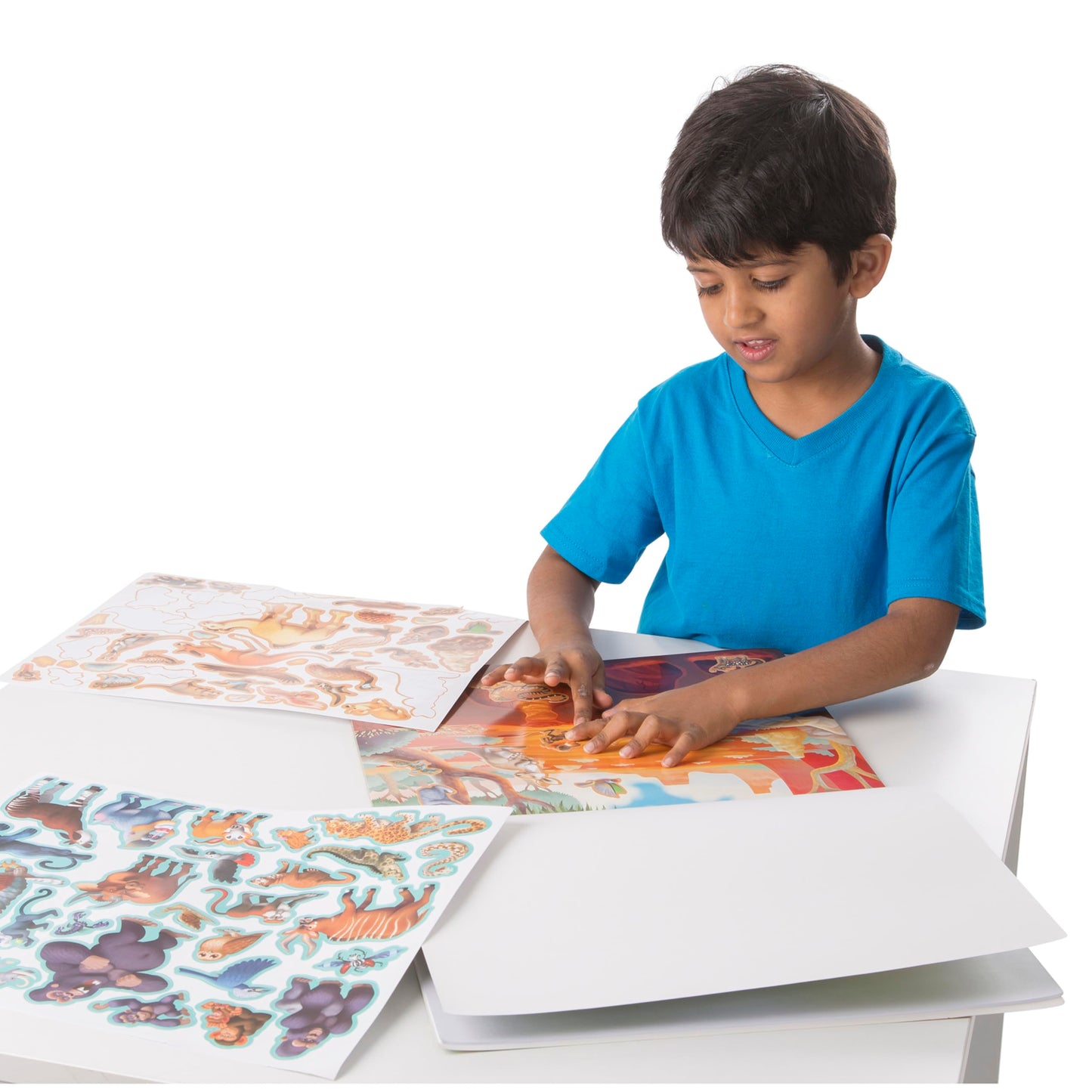 Melissa & Doug Reusable Sticker Pad: Jungle and Savanna - 175+ Stickers, 5 Scenes