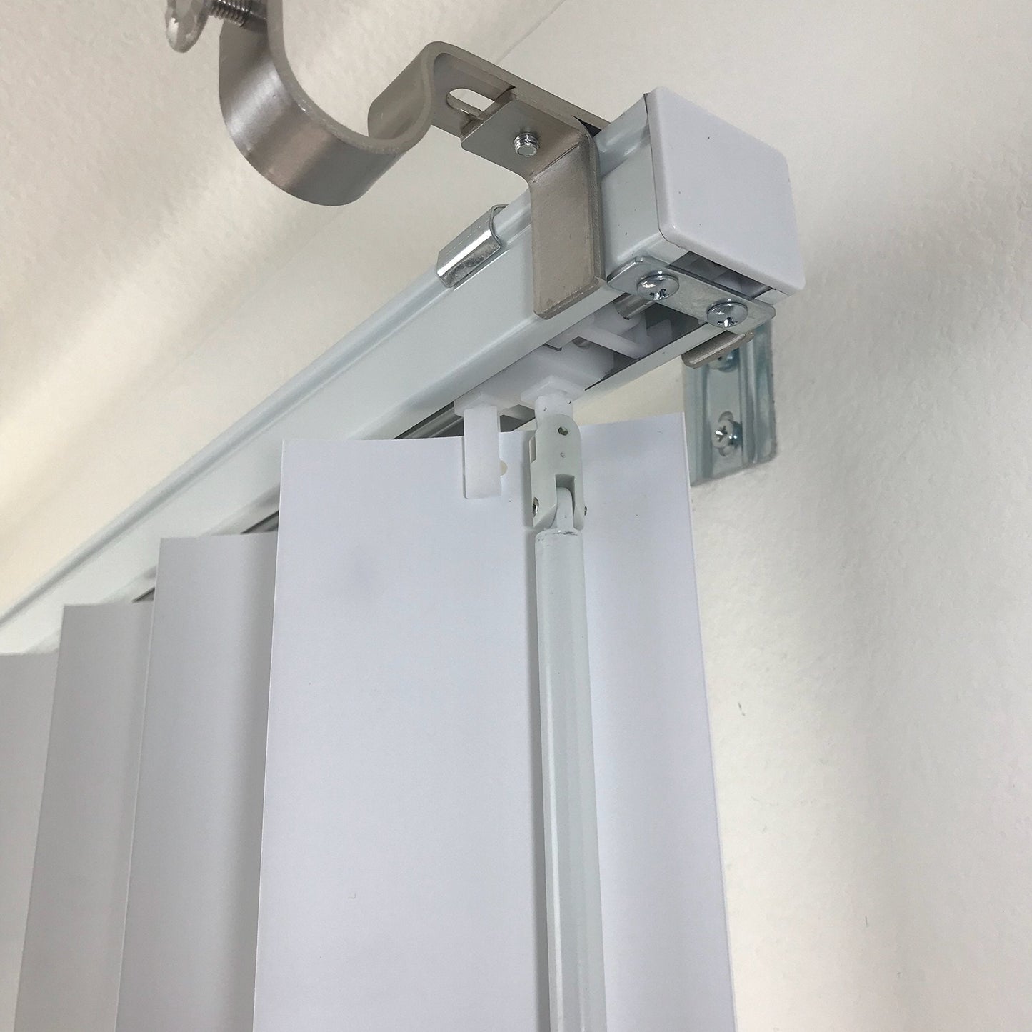 NoNo Bracket - Outside Mounted Blinds Curtain Rod Bracket Attachment (Set of 3) No Drill Clip on