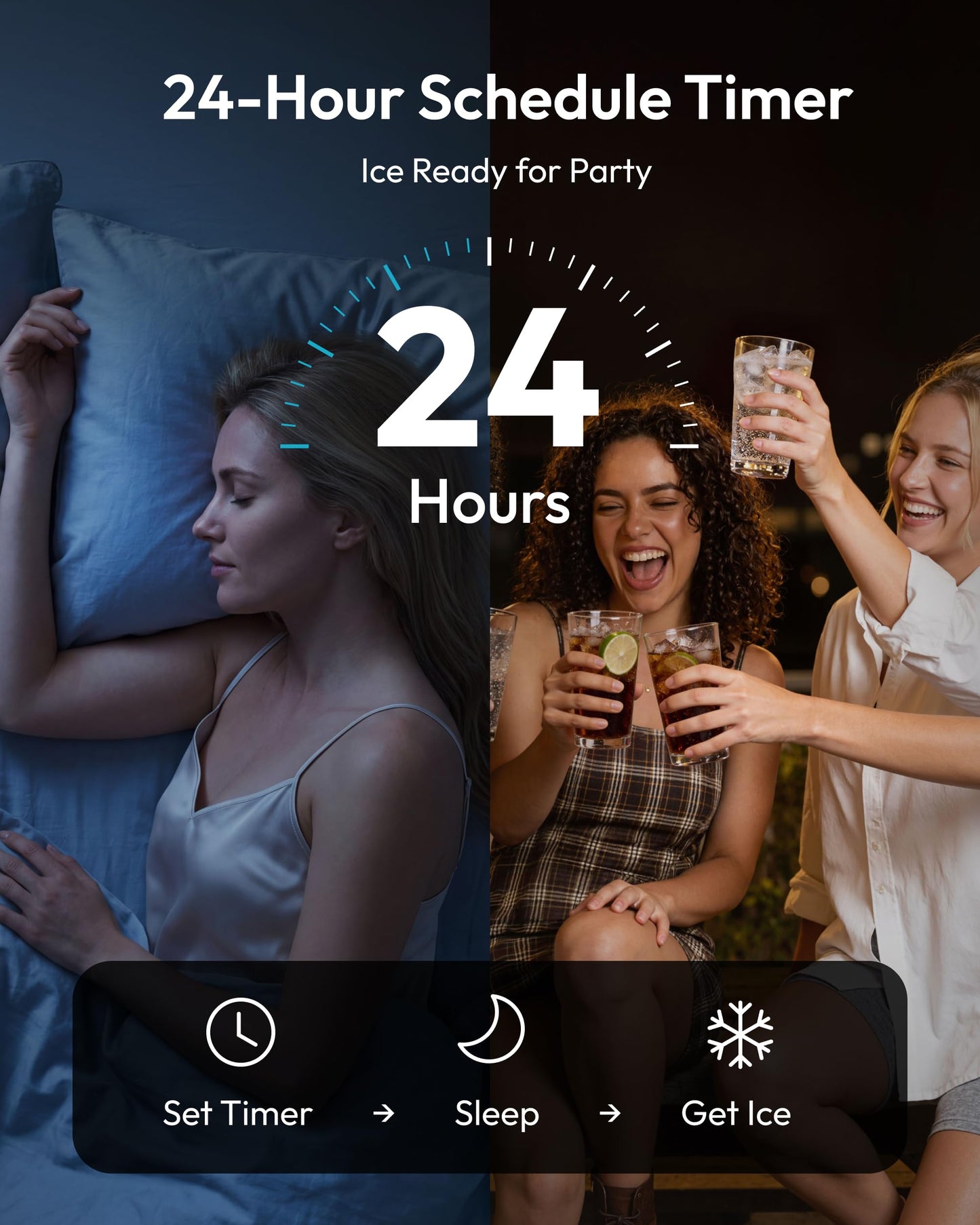 EUHOMY Commercial Nugget Ice Maker Machine, 80lbs/24H, Stainless Steel Under Counter Pebble Ice Maker with Water Filter, 9.25lbs Storage Bin, Soft Sonic Ice Machine for Home/Bar/Cafe/Restaurant