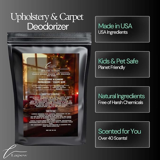 It's The Season Carpet Freshener Powder Value Size 36 oz | Powerful Odor Eliminator for Home | Upholstery Deodorizer | Carpet Deodorizer | Cat Litter Box