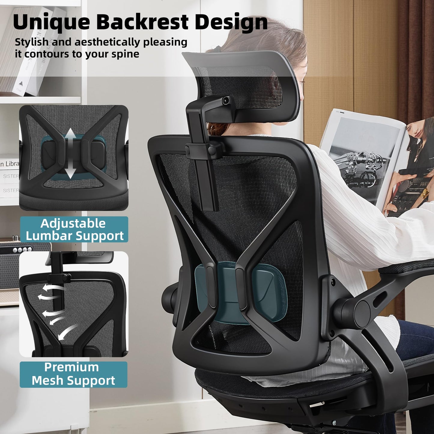 Home Executive Office Desk Chairs Gaming Chairs for Adults Ergonomic Chair Desk Chair Computer Chair for Bedroom Comfortable Office Chair