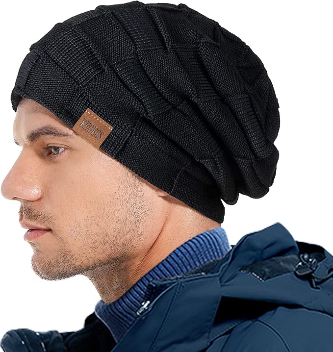 REDESS Beanie Hat for Men and Women Winter Warm Hats Knit Slouchy Thick Skull Cap