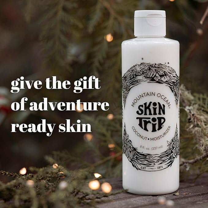 Mountain Ocean Skin Trip Coconut Body Lotion, 8 Oz (Pack of 6), Lightweight, Fast Asborbing Moisturizer for Women and Men, with Coconut Oil, Aloe Vera, & Lanolin