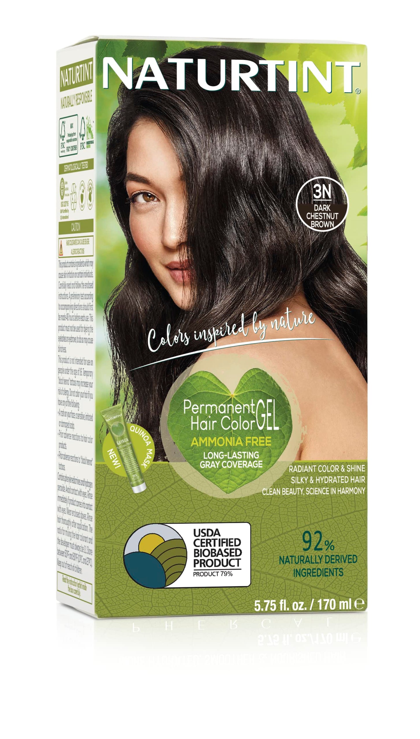 NATURTINT 3N Dark Chestnut Hair Color, 5.75 FZ