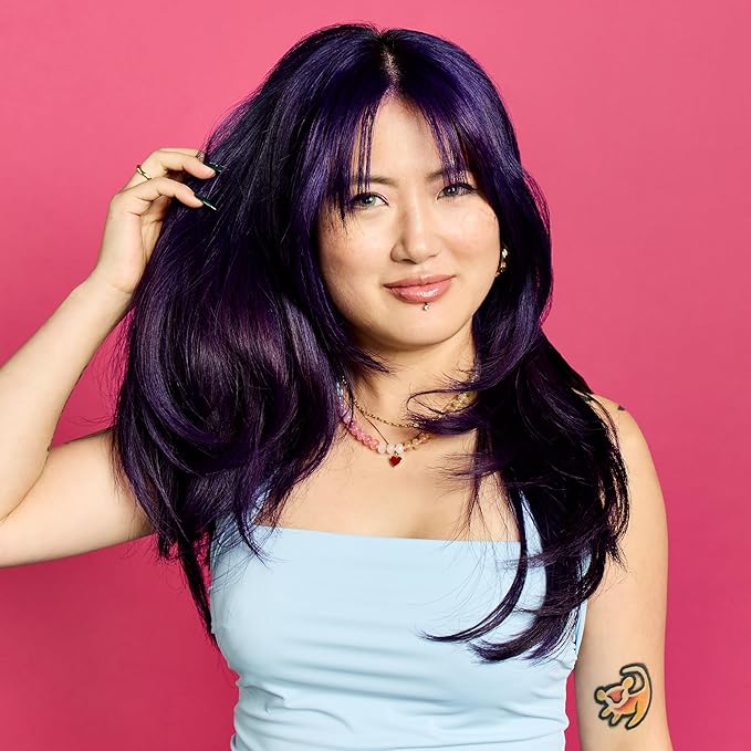 Arctic Fox Semi-Permanent Hair Dye, Vegan & Cruelty-Free, Ammonia-Free, Conditioning, Long Lasting, Vibrant Purple AF Color, For All Hair Types, Unisex, 4 Fl Oz