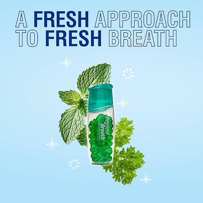 Breath Freshening Capsules, Fresher Breath From Inside-Out, Even Works On Bad Breath From Garlic, Lasts Up To 8 Hours, 50 Capsules