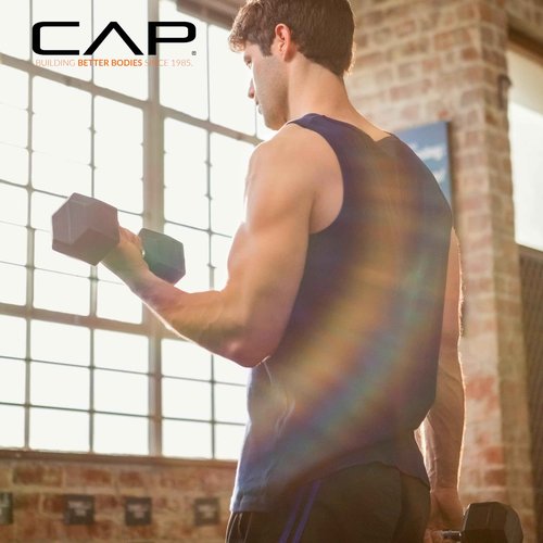 CAP Barbell 50 lbs Coated Dumbbell Set with Comfort handles, 5LBx2, 20lbx2