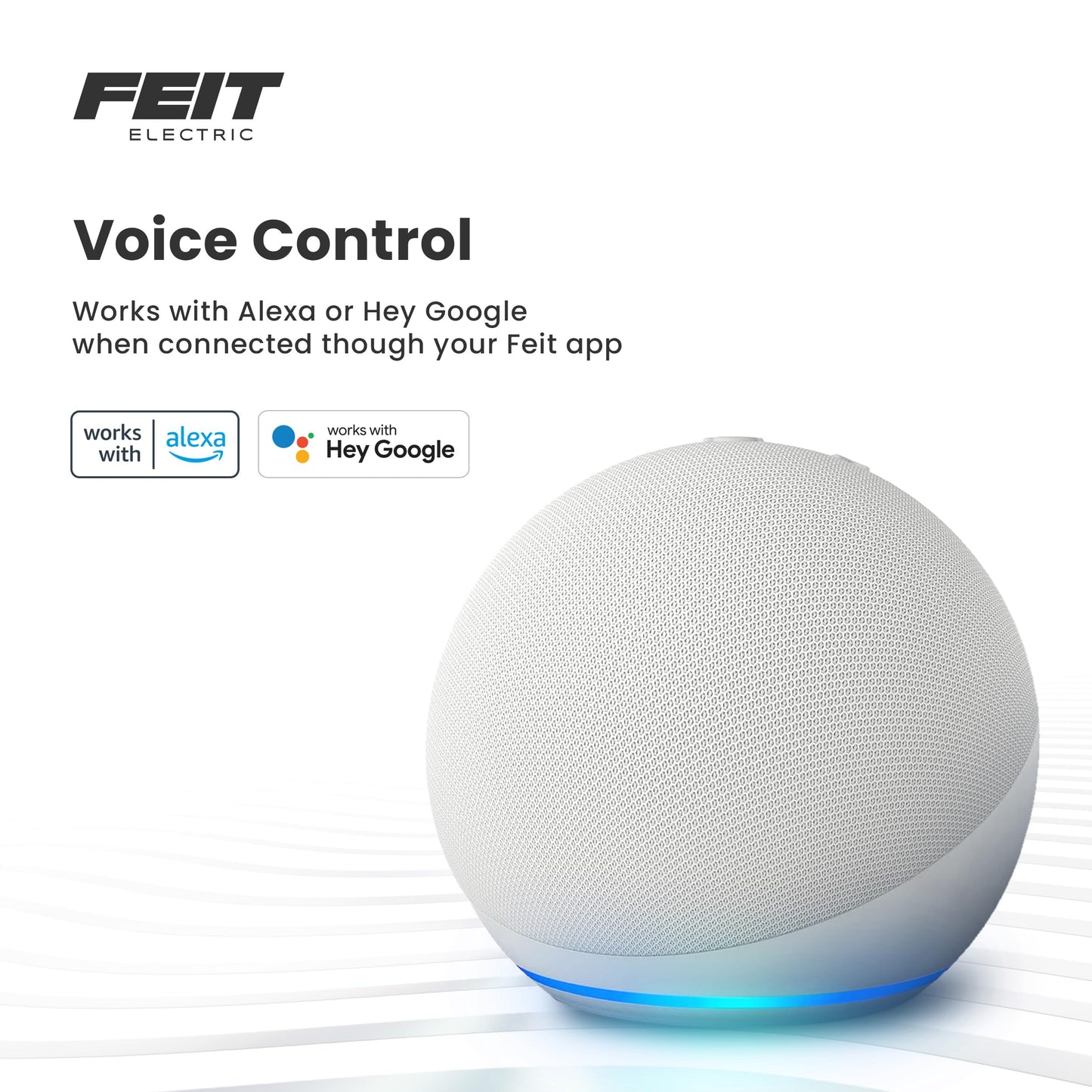 Feit Electric Smart Wireless Doorbell w/Dual-Lens 1080p HD Camera, 24/7 Local Recording, Night Vision, Voice Assistant, AI Detection for People & Packages, Includes Wireless Chime, CAM2/DOOR/WIFI/BAT