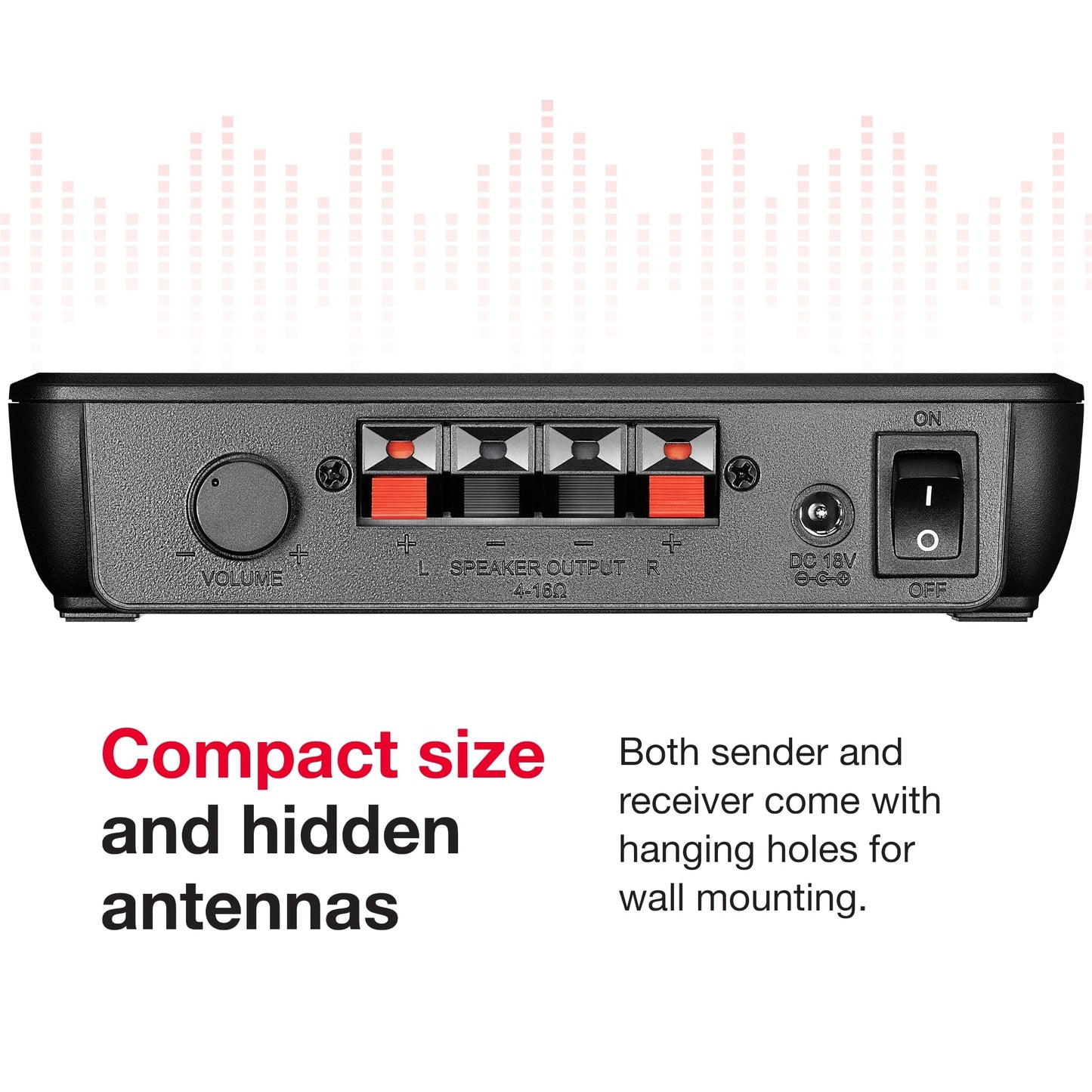 Rocketfish RF-WRSK18 Wireless Home Theater Rear Speaker Kit - 2.0 Channel Surround Sound System - Black