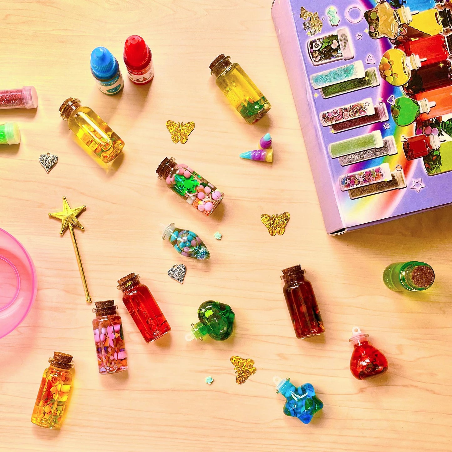 AWZNG Fairy Potion Kits for Kids,22pcs Fairy Magic Kids Mixies Potion Bottles,Creativity Art Toy for Girls, Fun Birthday Gift Toys for Girl 6 7 8 9 10