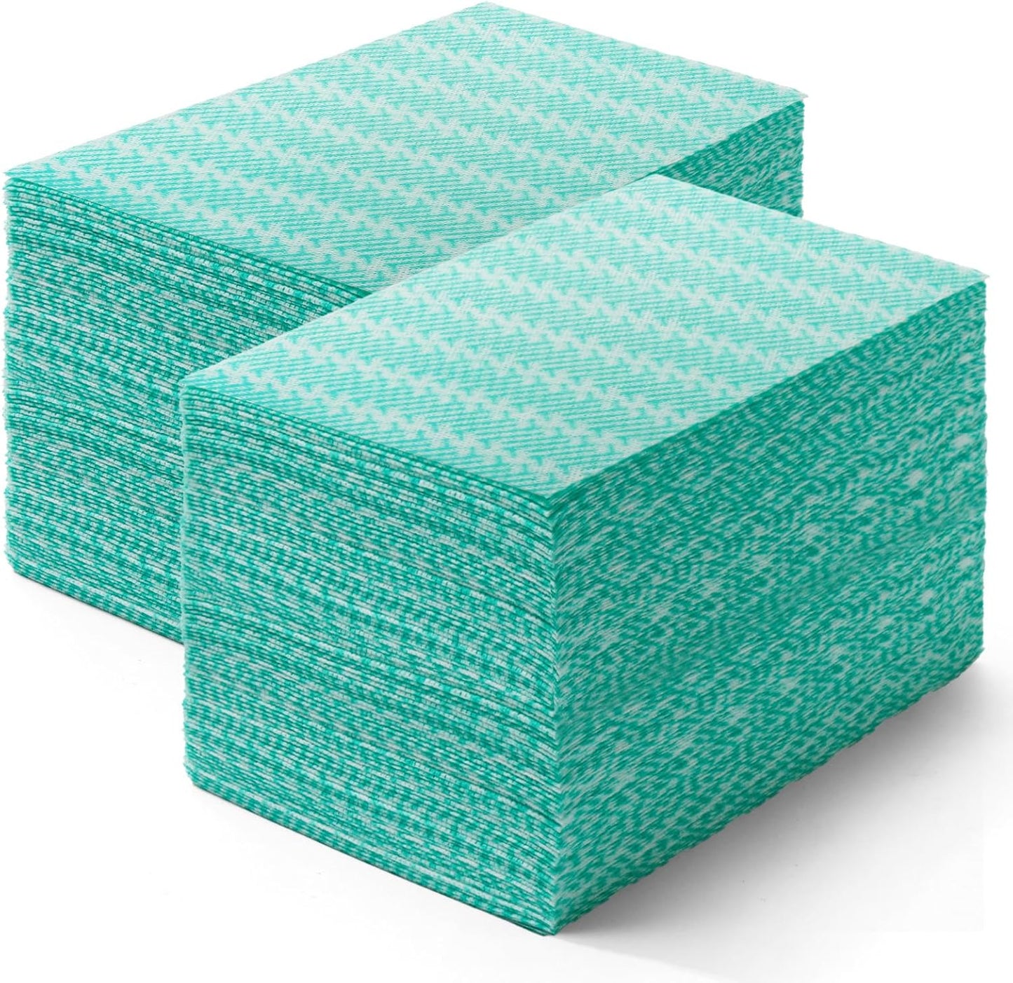 Reusable Cleaning Towels Reusable Cloths Dish Cloths, 100 Count Multi-Purpose Dry Handy Wipes Disposabel Kitchen Towels, Durable, Absoebent, Dry Quickly, Green, Handi Wipe