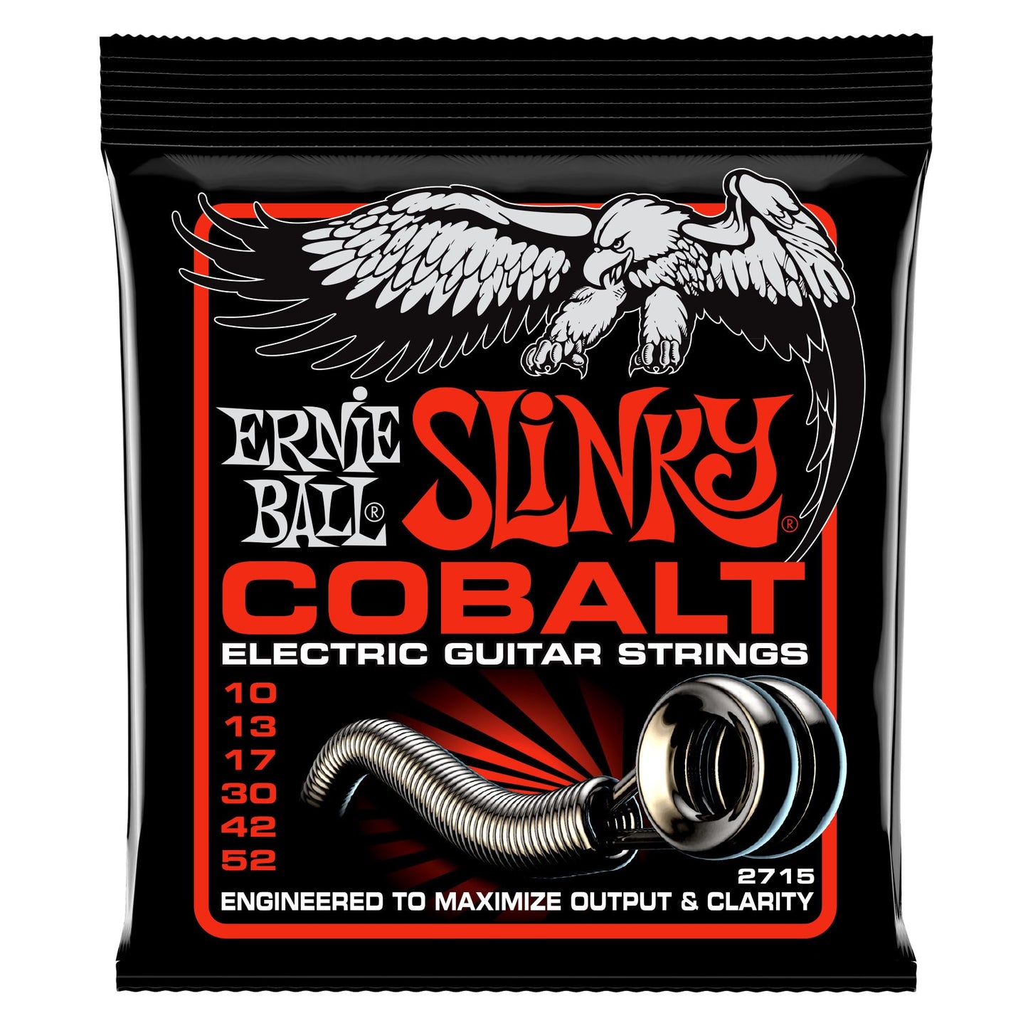 Ernie Ball Skinny Top Heavy Bottom Slinky Cobalt Electric Guitar Strings, 10-52 Gauge (P02715)