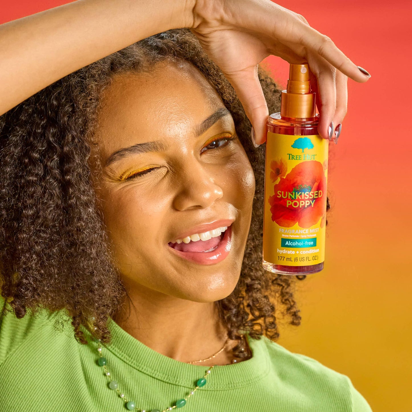Tree Hut Sunkissed Poppy Fragrance Mist, Spritz On for a Refreshed Feel or Layer with Your Favorite Scents, Versatile Body Spray, 6 fl oz.