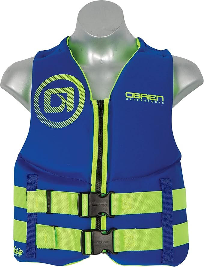 O'Brien Youth Traditional CGA Life Jacekt (55-85lbs) Blue/Green