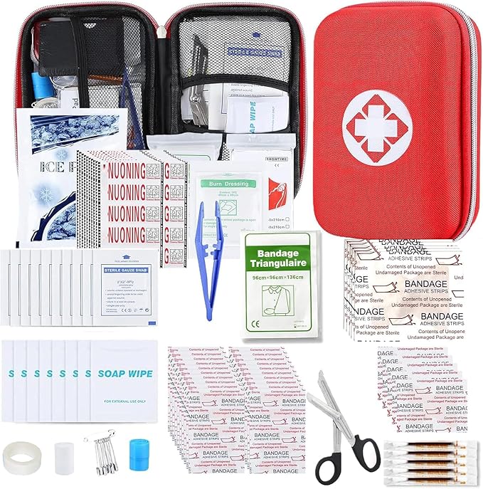 276PCS First Aid Kit Home Car Camping Hiking Emergency Supplies Small Compact Lovely Bag for School Outdoor, Basic Outdoor...