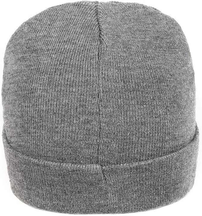 Zylioo Oversize Beanie Hats, XXL Big Size Ribbed Knit Cuffed Winter Hat for Cold Weather, Warm Skull Watch Cap