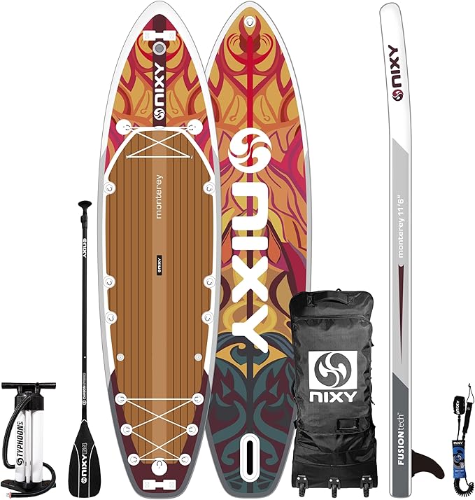 NIXY Monterey G5 Paddle Board Expedition & Touring - 11'6" x 34" x 6" Inflatable SUP - Welded Seams, Woven Drop Stitch for...