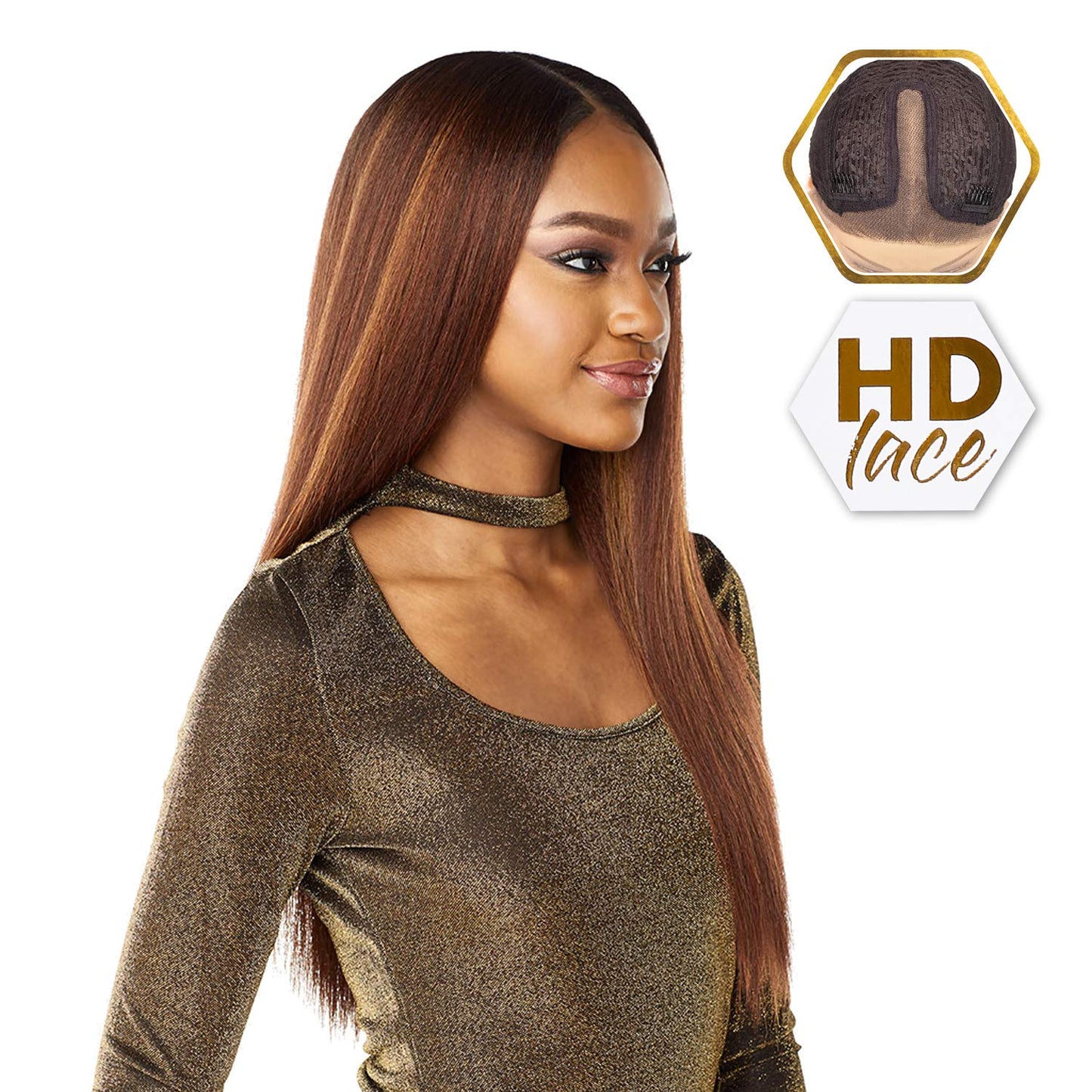 Sensationnel Synthetic HD Lace Front Wig - BUTTA UNIT 6 (1B Off Black)