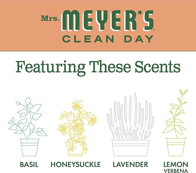Mrs Meyers Hand Soap Geranium 12.5 Ounce Pump (370ml) (3 Pack)