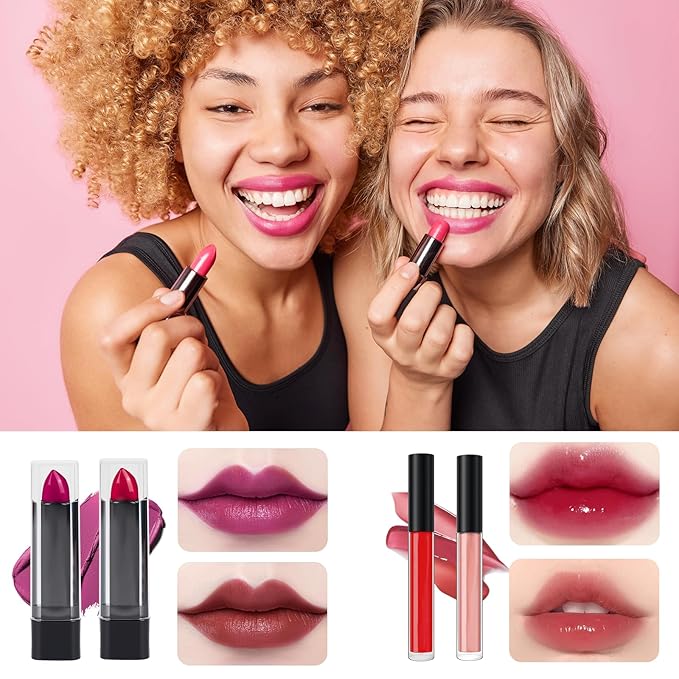 Makeup Kit for Teen Girls, Complete Cosmetic Set with Eyeshadow Palette, Lipstick, Blush, Lip Gloss, Brushes, Gifts for Christmas Thanksgiving Pink