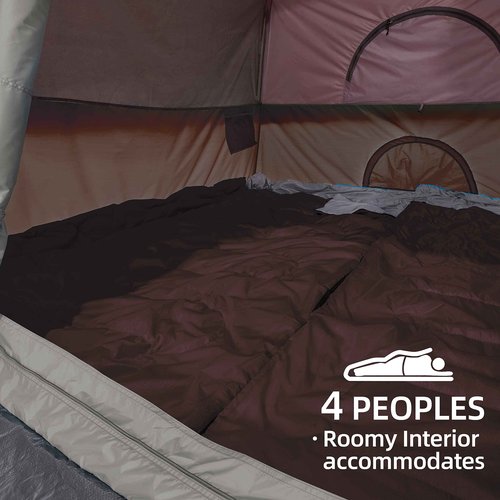 CAMEL CROWN Tents for Camping 4/8 Person Waterproof Quick Setup Folding Outdoor Backpacking Tents 4 People Family Hiking