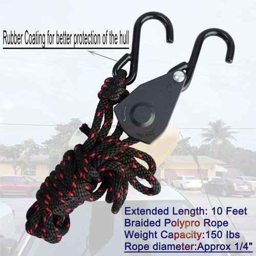 Folding Kayak roof Rack Adjustable for Kayak/Canoe/SUP,J-Bar Rack on Roof Mounting On SUV, Car and Truck Crossbars. (23-krf-2)