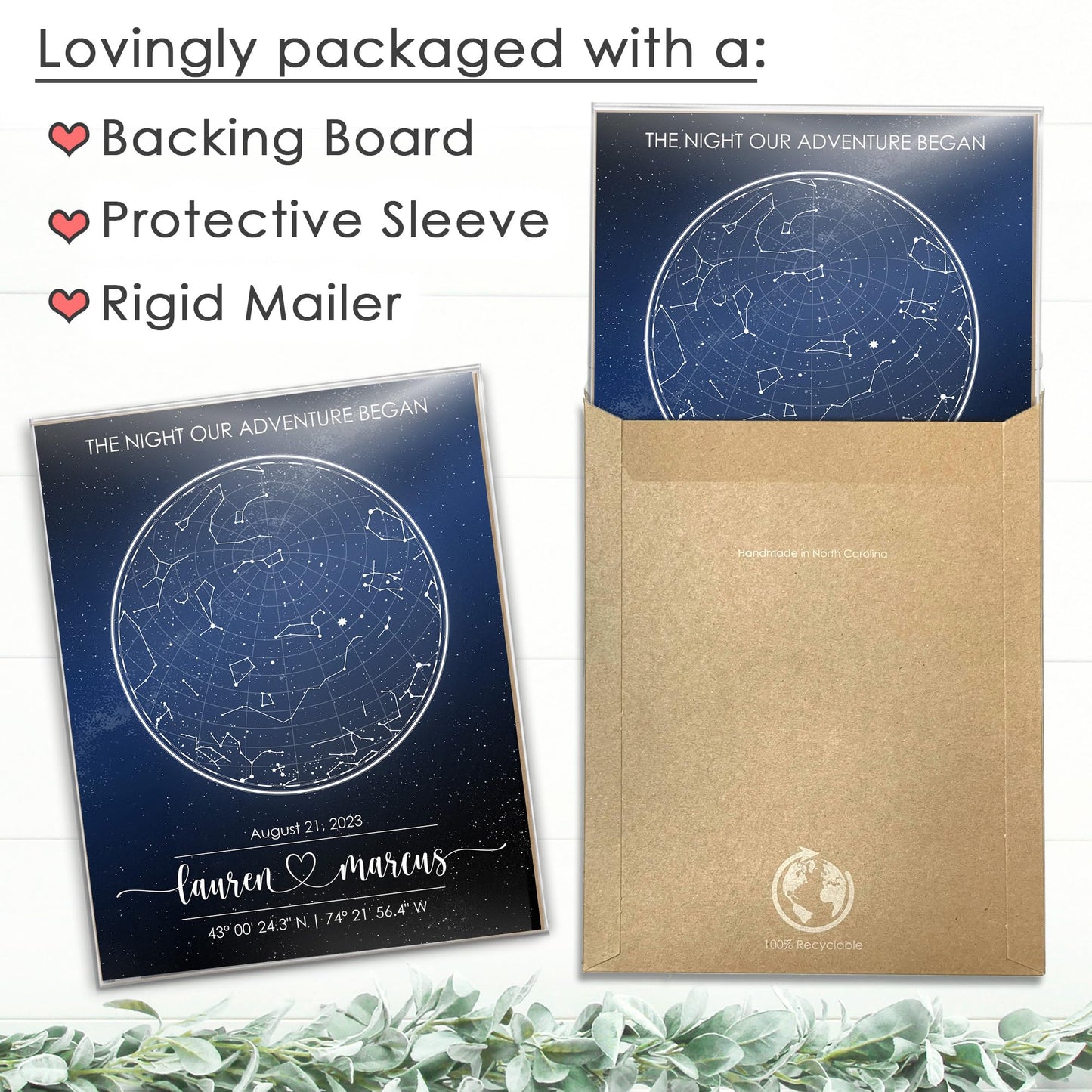 Custom Star Map for Specific Date Art Print | Personalized Star Map | Night Sky Constellation | Anniversary Gifts for Women | Unique Gift for Father's Day, Weddings, Girlfriends, Boyfriends