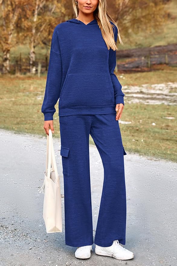 PRETTYGARDEN 2 Piece Sets for Women Fall 2026 Sweatsuits Outfits Lounge Matching Hoodie Set Travel Track Suits Winter Clothes