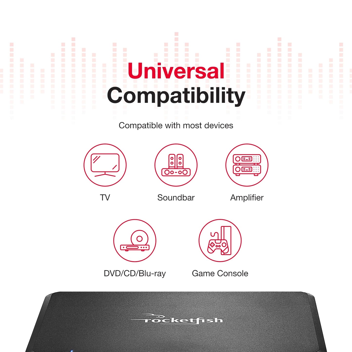 Rocketfish RF-WRSK18 Wireless Home Theater Rear Speaker Kit - 2.0 Channel Surround Sound System - Black