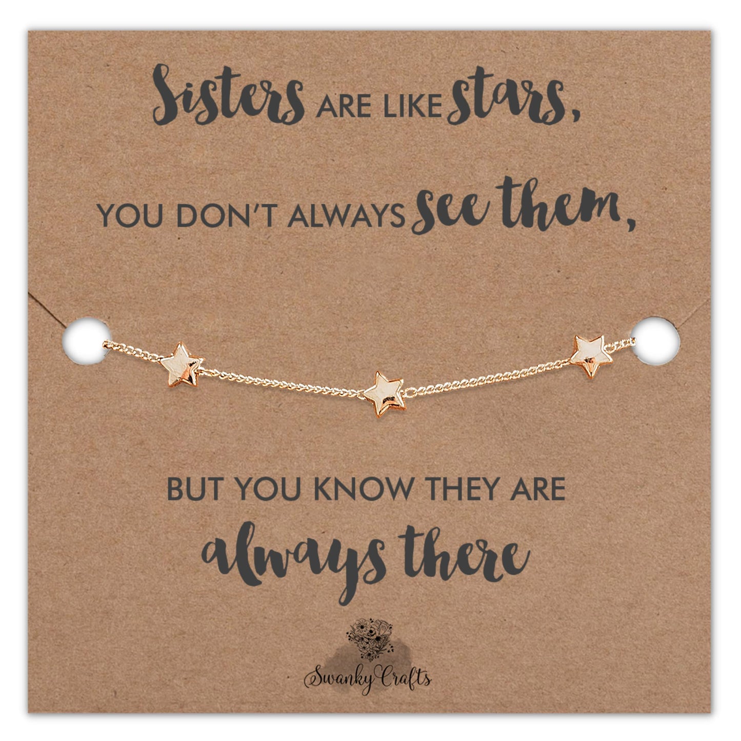 Sisters Gifts from Sister bracelets, Metal, not known