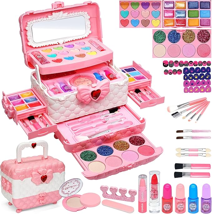 Kids Makeup Sets for Girls - Kids Makeup Sets for Girls 3-4,Play Make Up Kit,Maquillaje para Niñas, Best Toys for Little G...