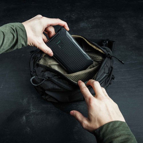 Eberlestock Bando Bag XL - Tactical Men's Fanny Pack w/Adjustable Waist Belt, Zippered Pockets, Compact Lightweight Belt Bag, Everyday Hip Pouch for Travel Outdoor Running Hunting, Black