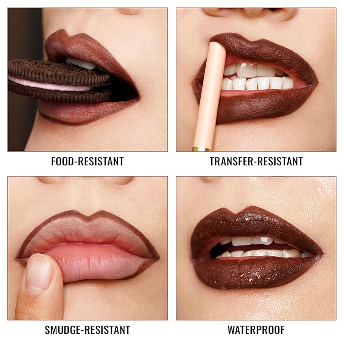 Oulac Waterproof Lipliner Pencil - Smooth and Creamy, Retractable Lip Makeup for Precision Application, Vegan & Cruelty-Free, LL05 Seductive