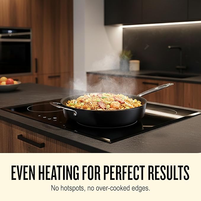 Alva Maestro 9-Piece Ceramic Nonstick Cookware Set – Made Without PTFE, PFOA, PFAS, Non-Toxic Pots & Pans with Lids – Induction & Oven Safe to 400°F – Even Heat, Easy Clean, Durable Aluminum