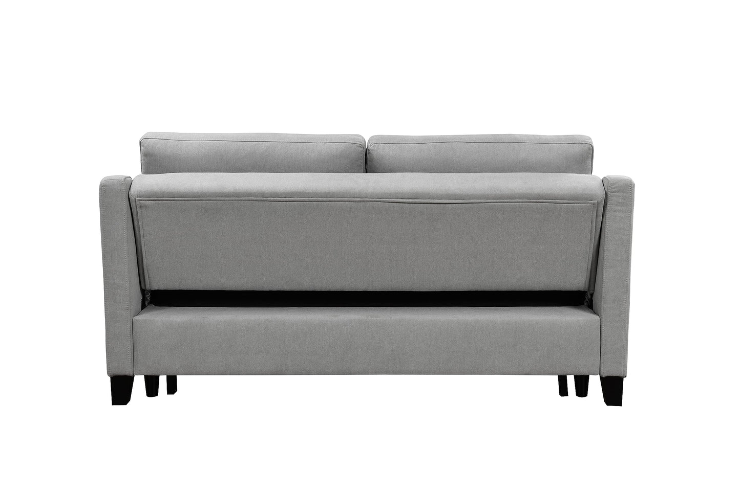 ZIGHTH 69'' Queen Size Sleeper Sofa Couch with Pullout Bed, Convertible Futon Loveseat Sofas with Adjustable Backrest, Comfy Couches Beds for Living Room, Light Grey