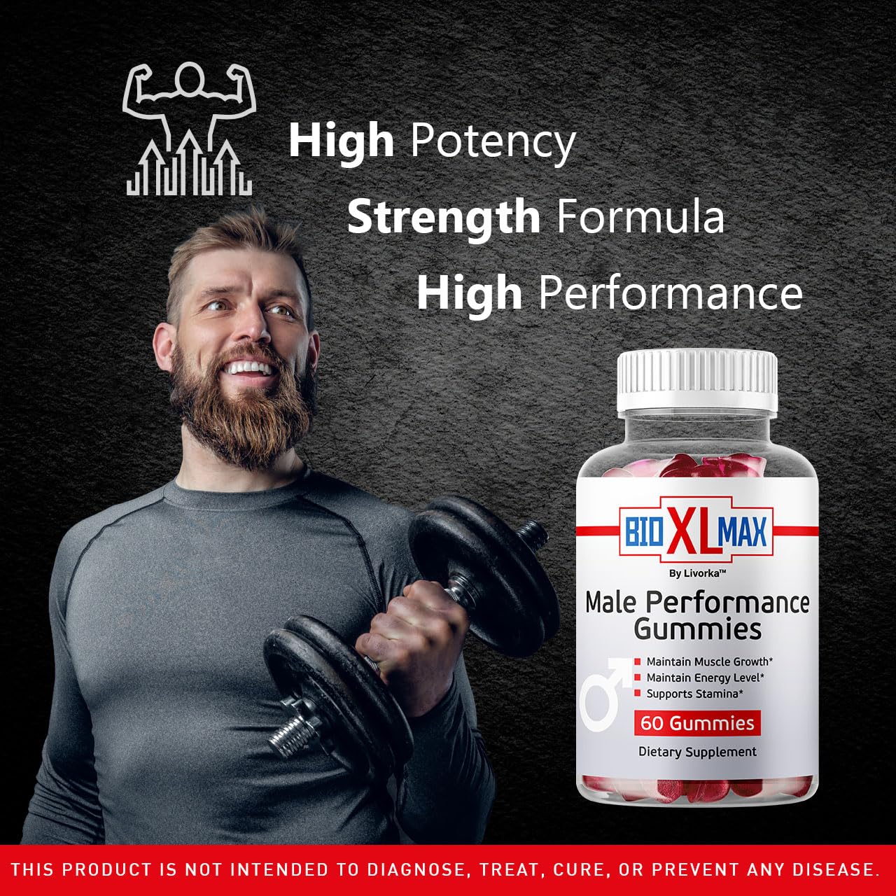 Bio XL Max Gummies - Official Bio XL Max Natural Support Maximum Energy Advanced Formula Gummys, BioXLMax Premium Advanced Formula for Overall Health & Wellness, 60 Gummies for 1 Month